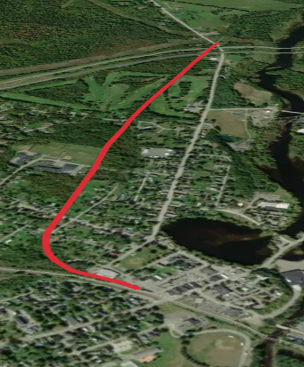 Snowmobile Pittsfield Trail