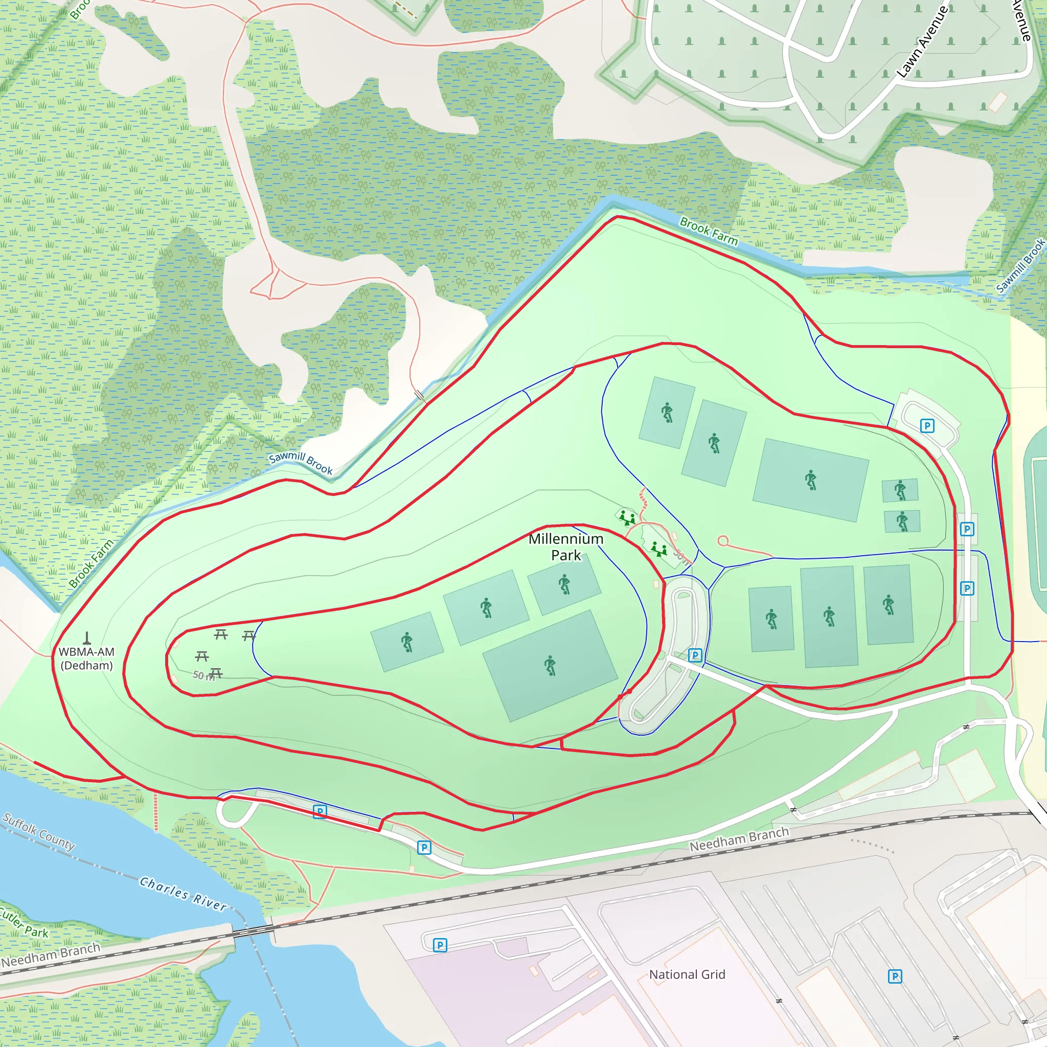 Millennium Park Loop mobile static map