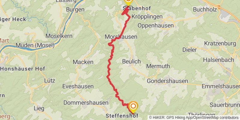 Saar-Hunsrück-Steig stage 20 Map