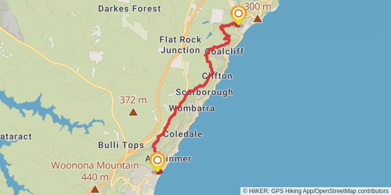 The Great South Coast Walk stage 3 Map