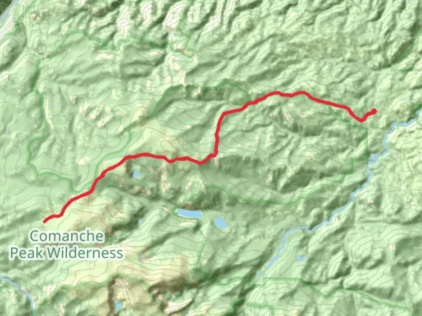 An image depicting the trail Flowers Trail and its surrounding area.