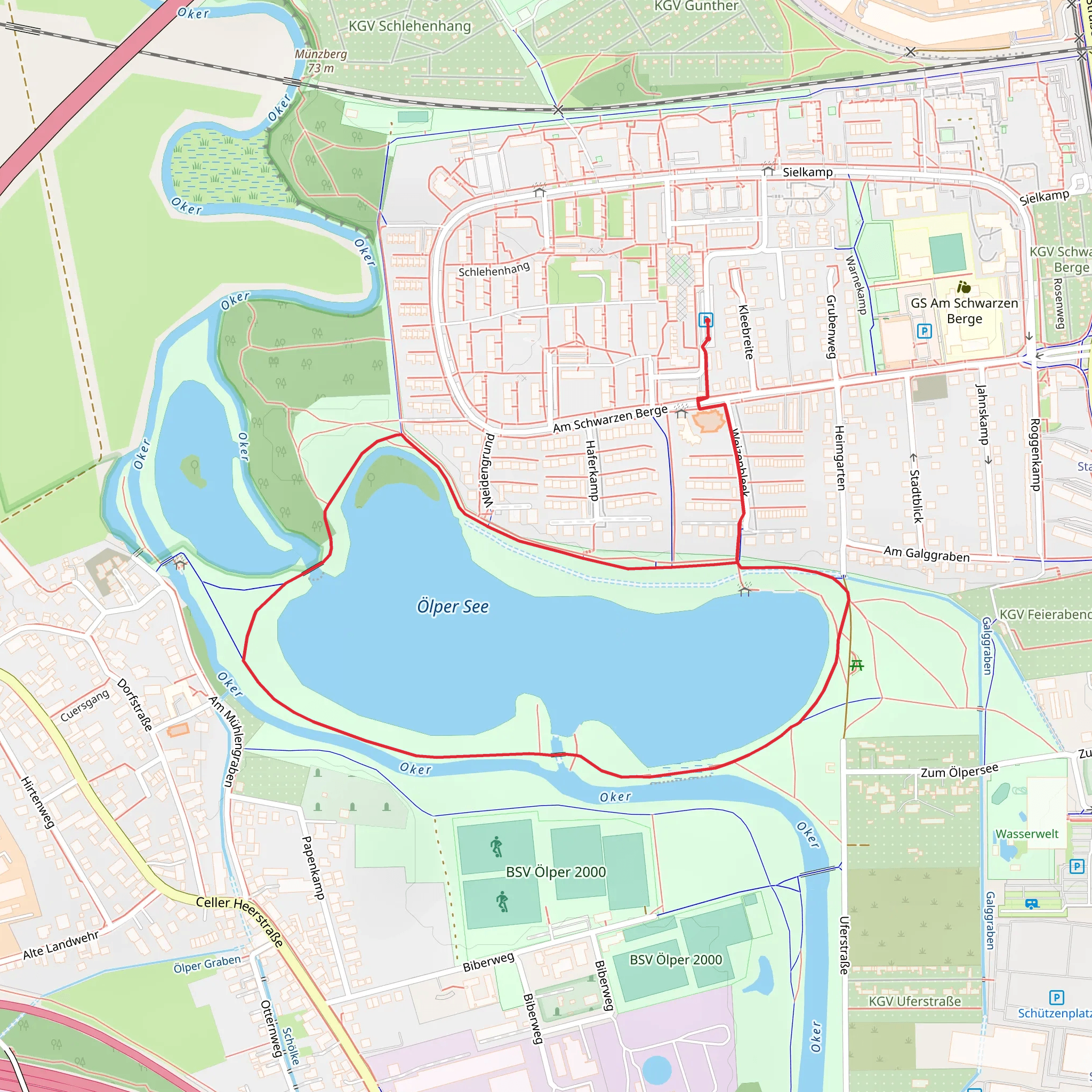 Ölpersee Loop mobile static map