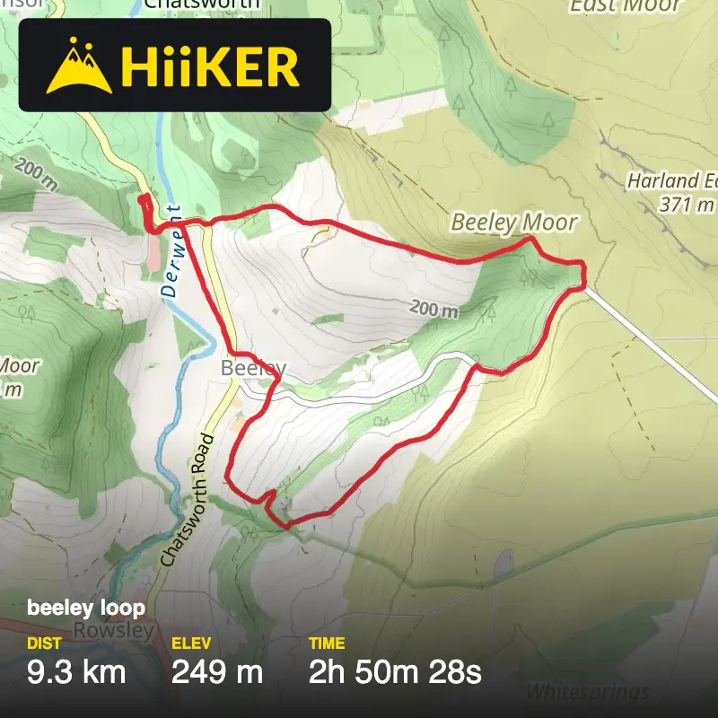 A map preview of the recording beeley loop.