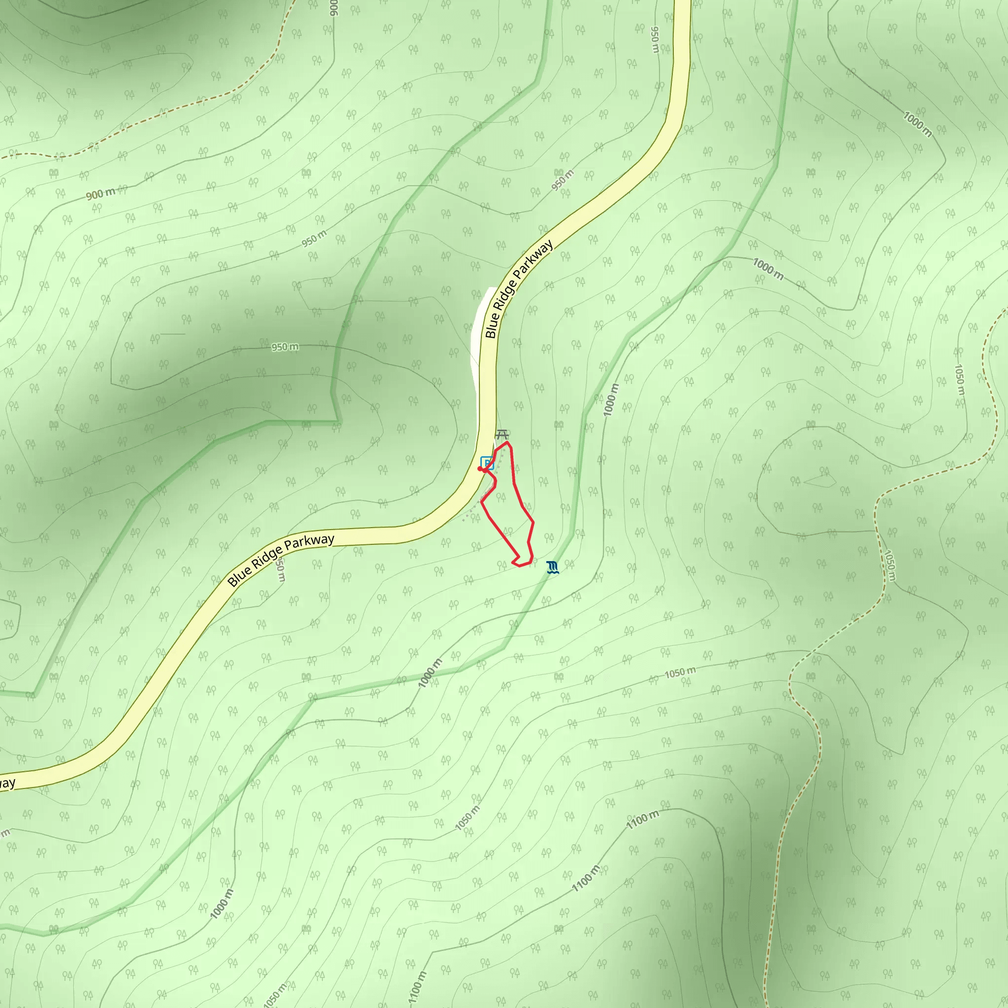 Blue Ridge Parkway Loop mobile static map