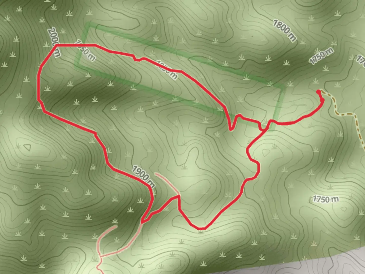 An image depicting the trail Mine Canyon Loop Trail and its surrounding area.
