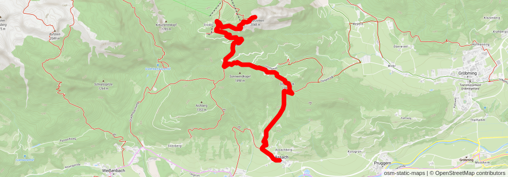 From Assach to Stoderzinken stage 2 Map