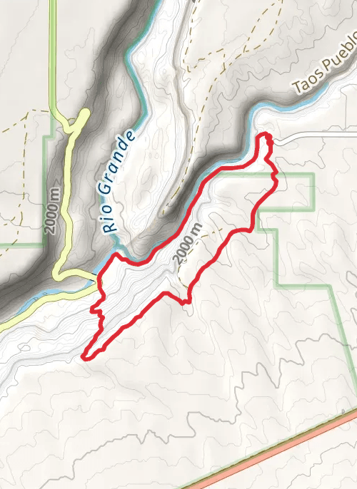 Hike on Rift Valley Trail and Klaurer Trail mobile static map