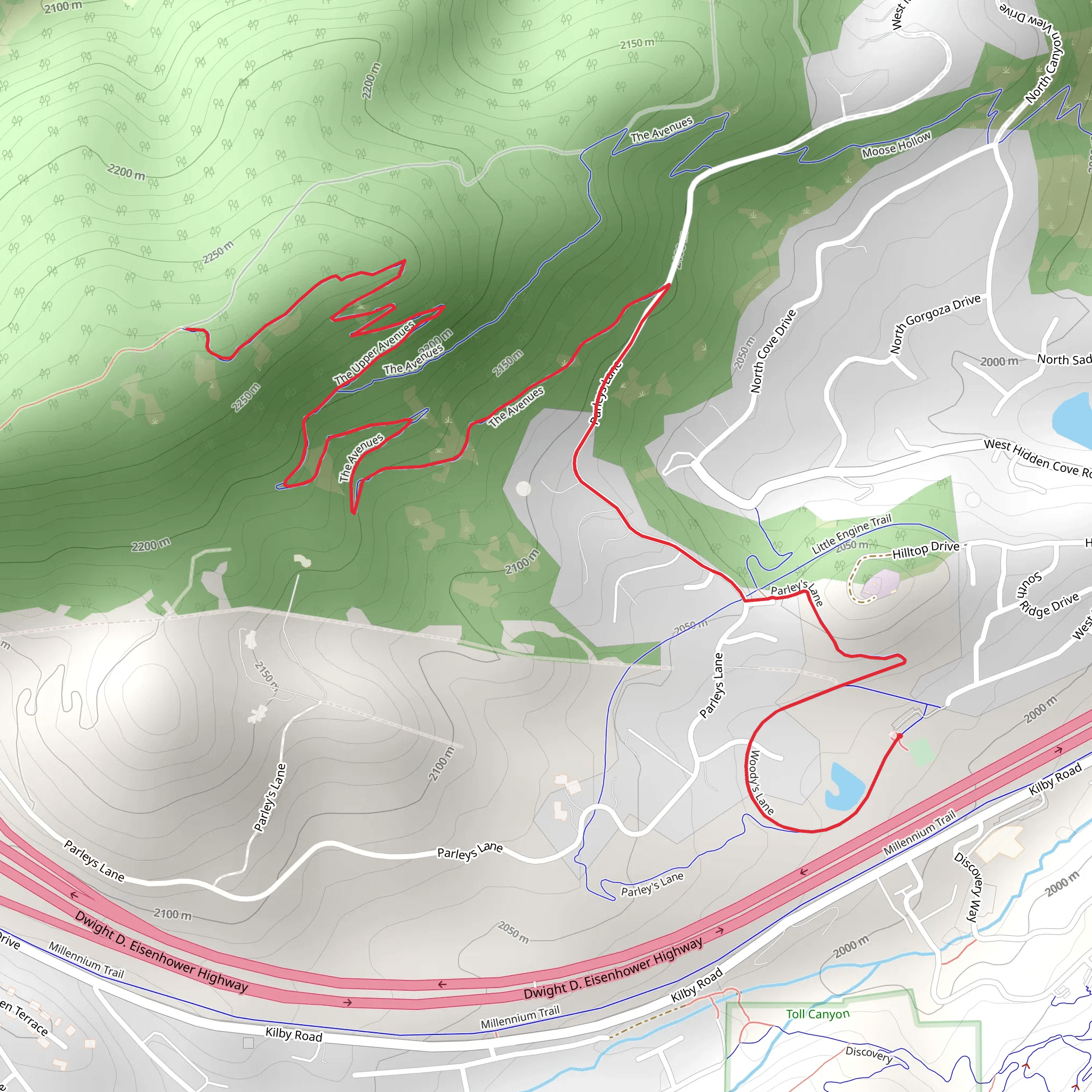 The Upper Avenues Walk mobile static map