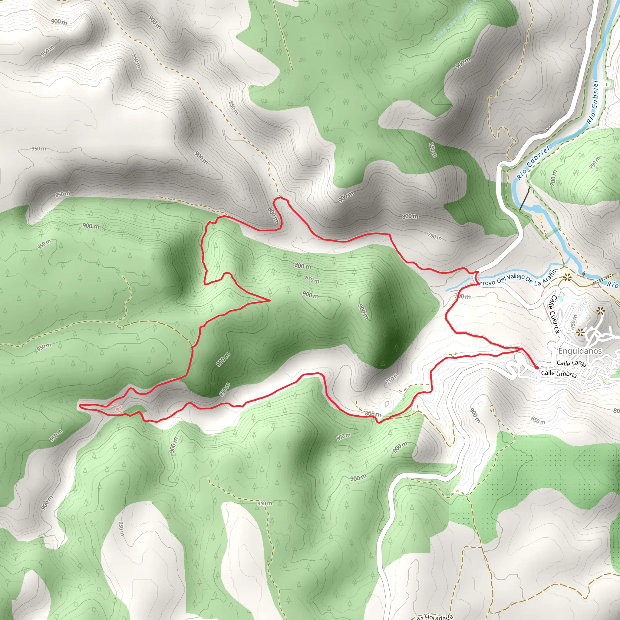 Sendero de la Hoz del Agua PR CU 50 mobile static map