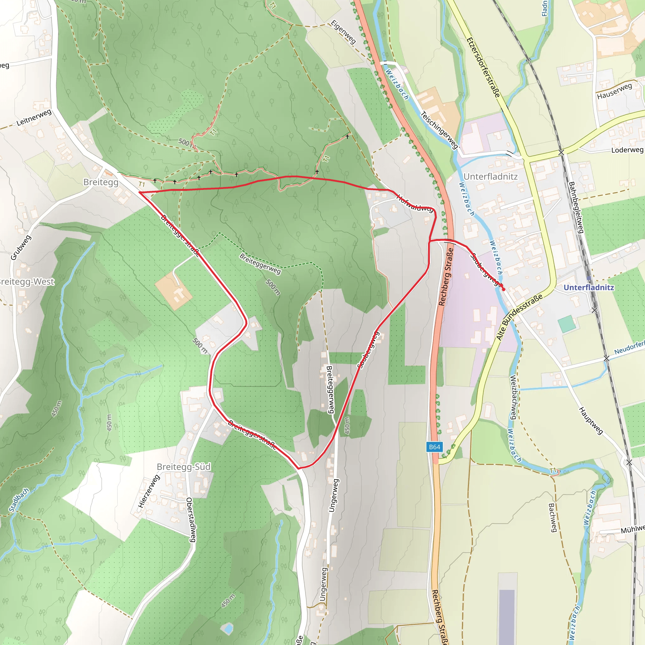 Raab Valley - the Unterfladnitz Way mobile static map
