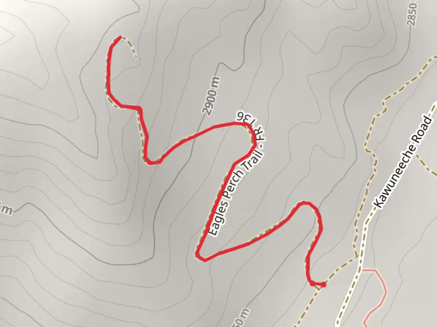 An image depicting the trail Eagles Perch Trail and its surrounding area.