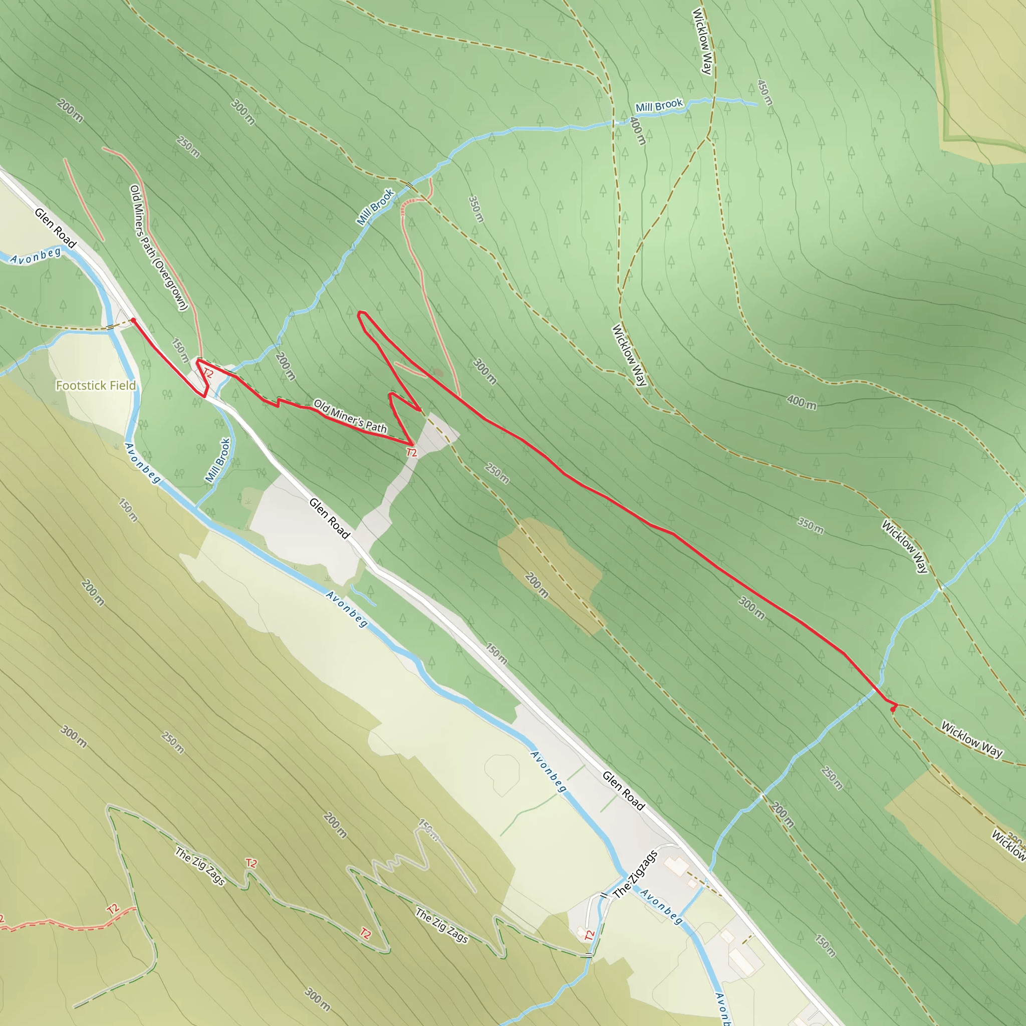 Ballinafunshoge - Miner's Path mobile static map