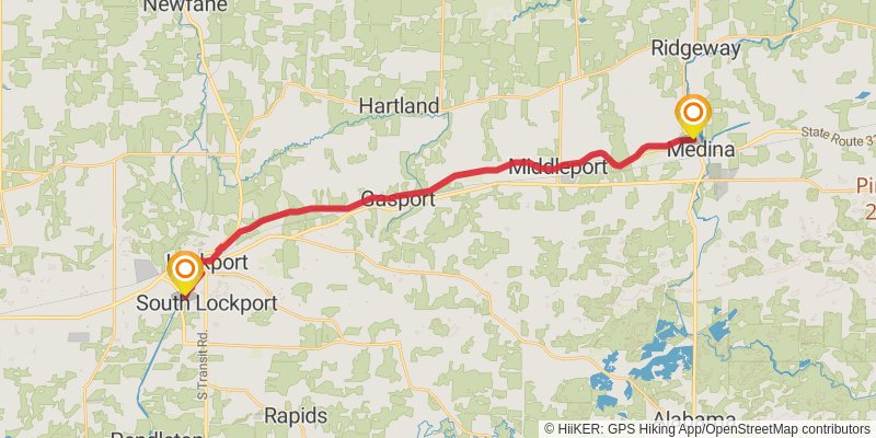 Erie Canal Heritage Trail stage 3 Map