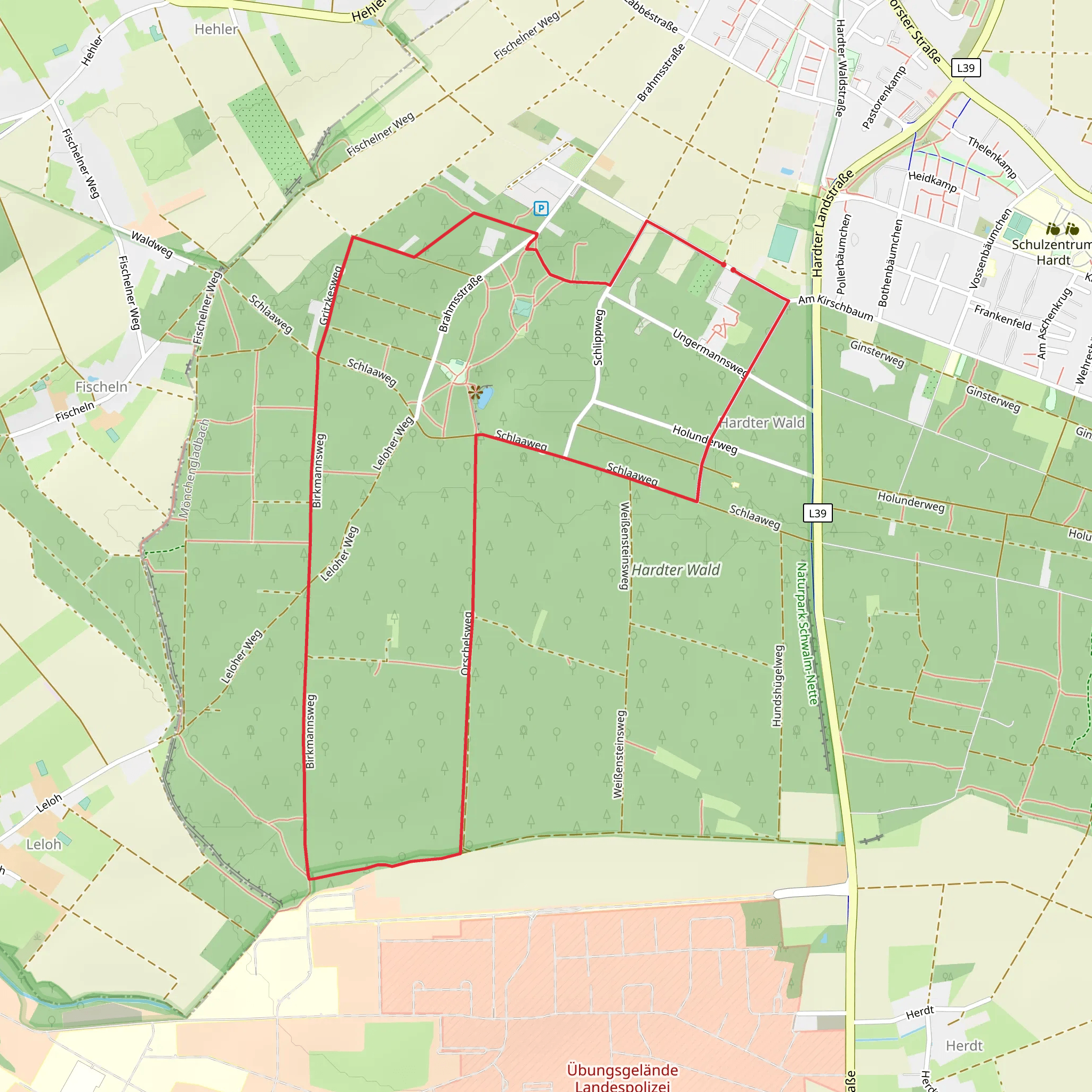 Rundweg A3 mobile static map