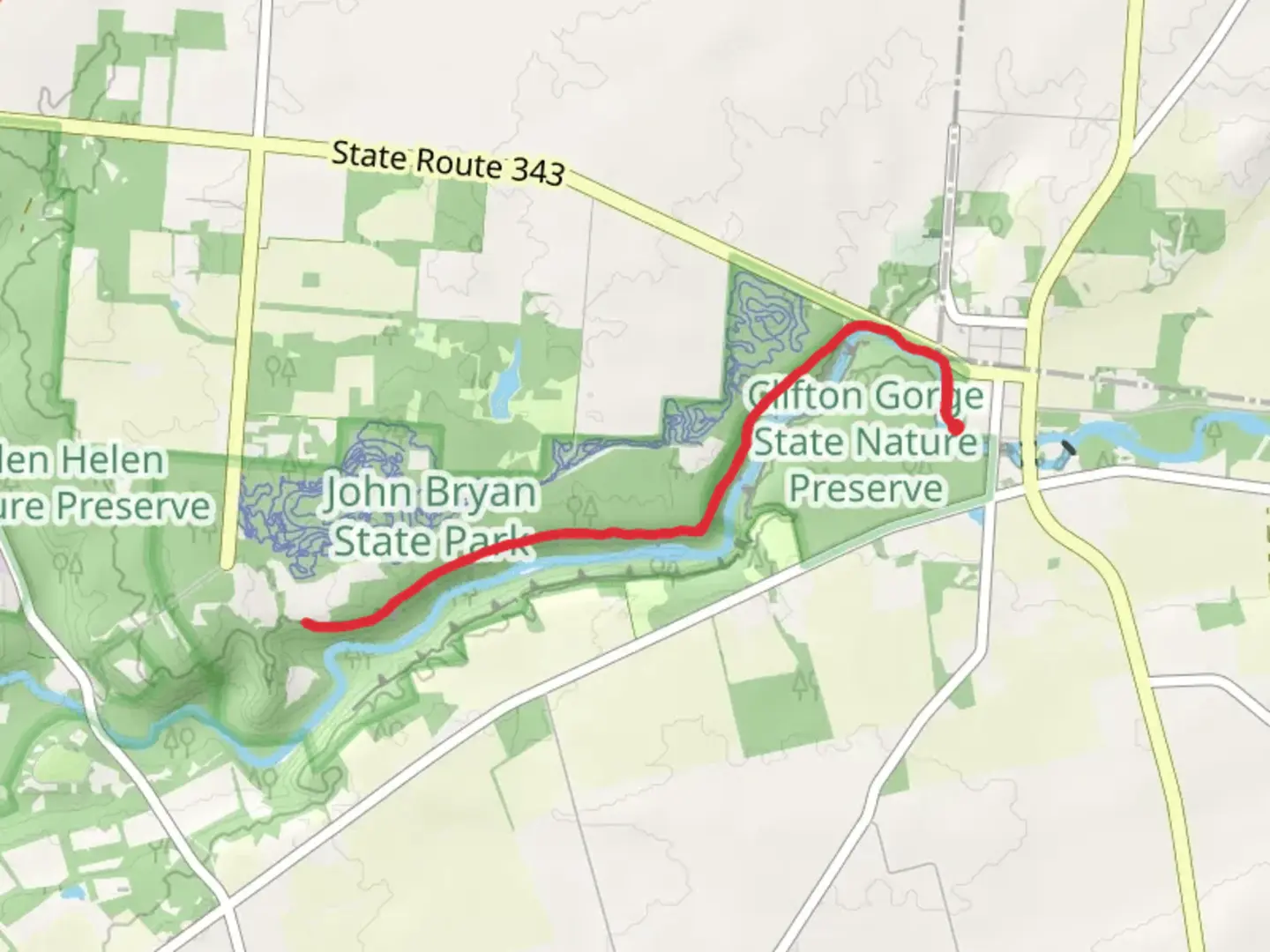 An image depicting the trail Orton Memorial Trail and its surrounding area.