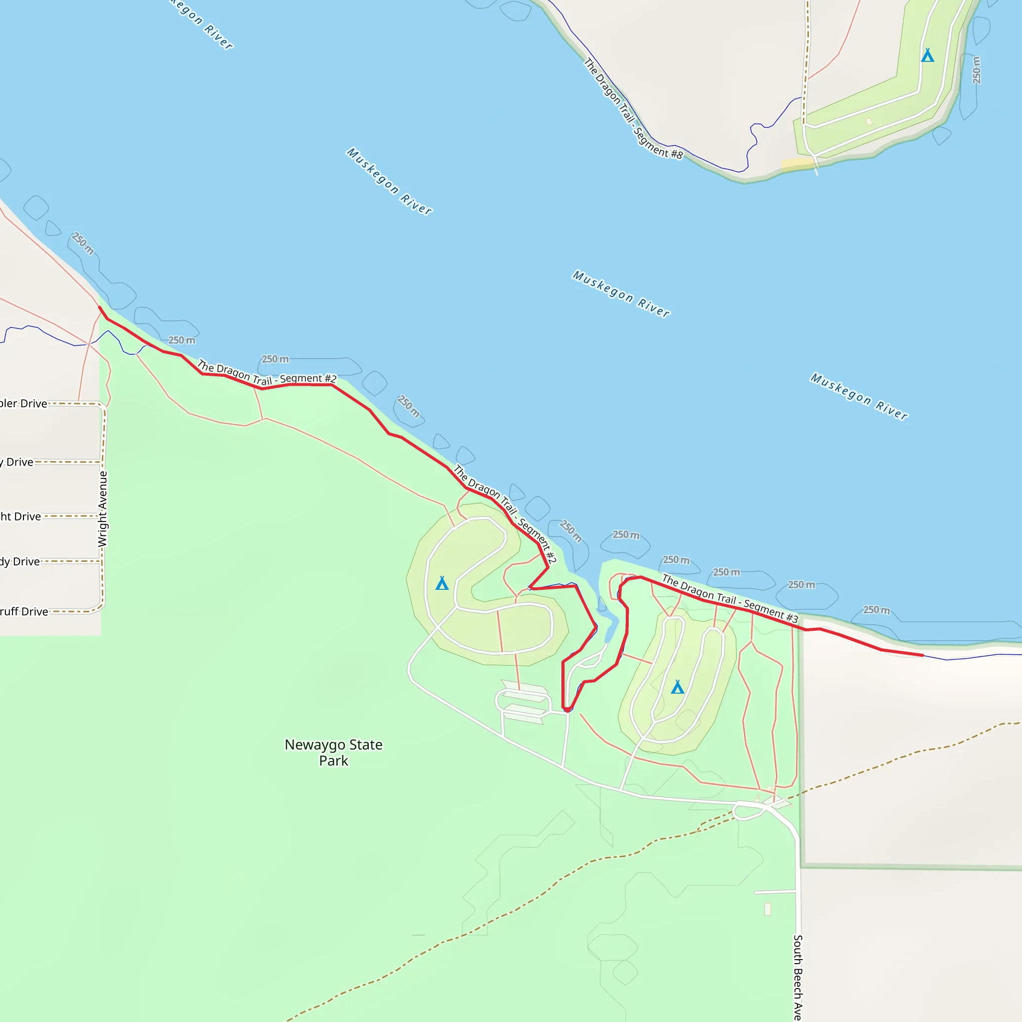 The Dragon Trail Segment 2 and 3 mobile static map