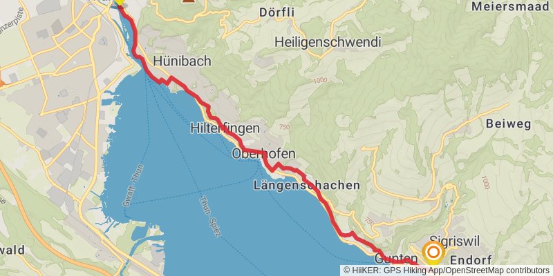 Camino Rankweil-Geneva stage 15 Map