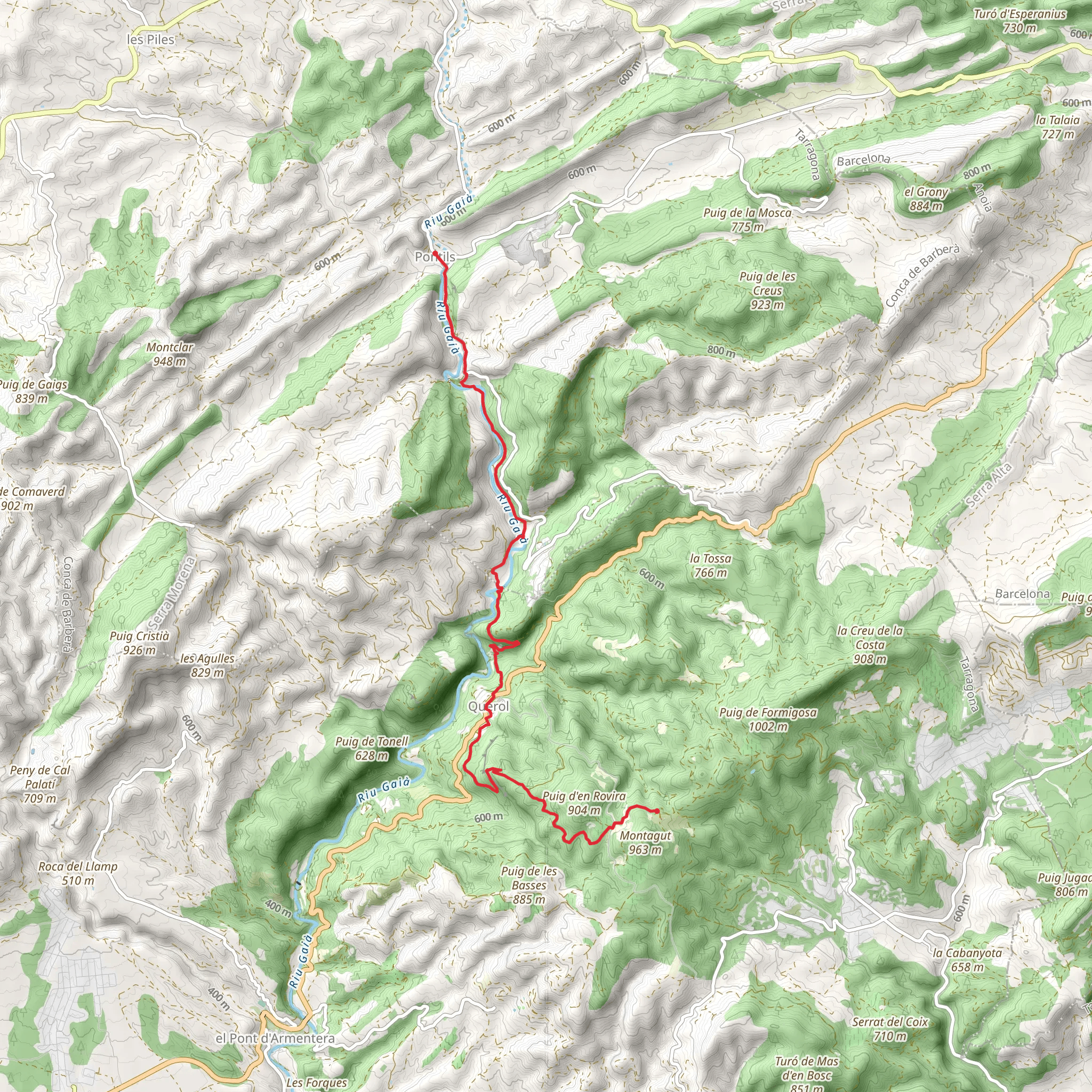 Sant Martí de Bruganya-Sierra Formigosa PR C 2 mobile static map