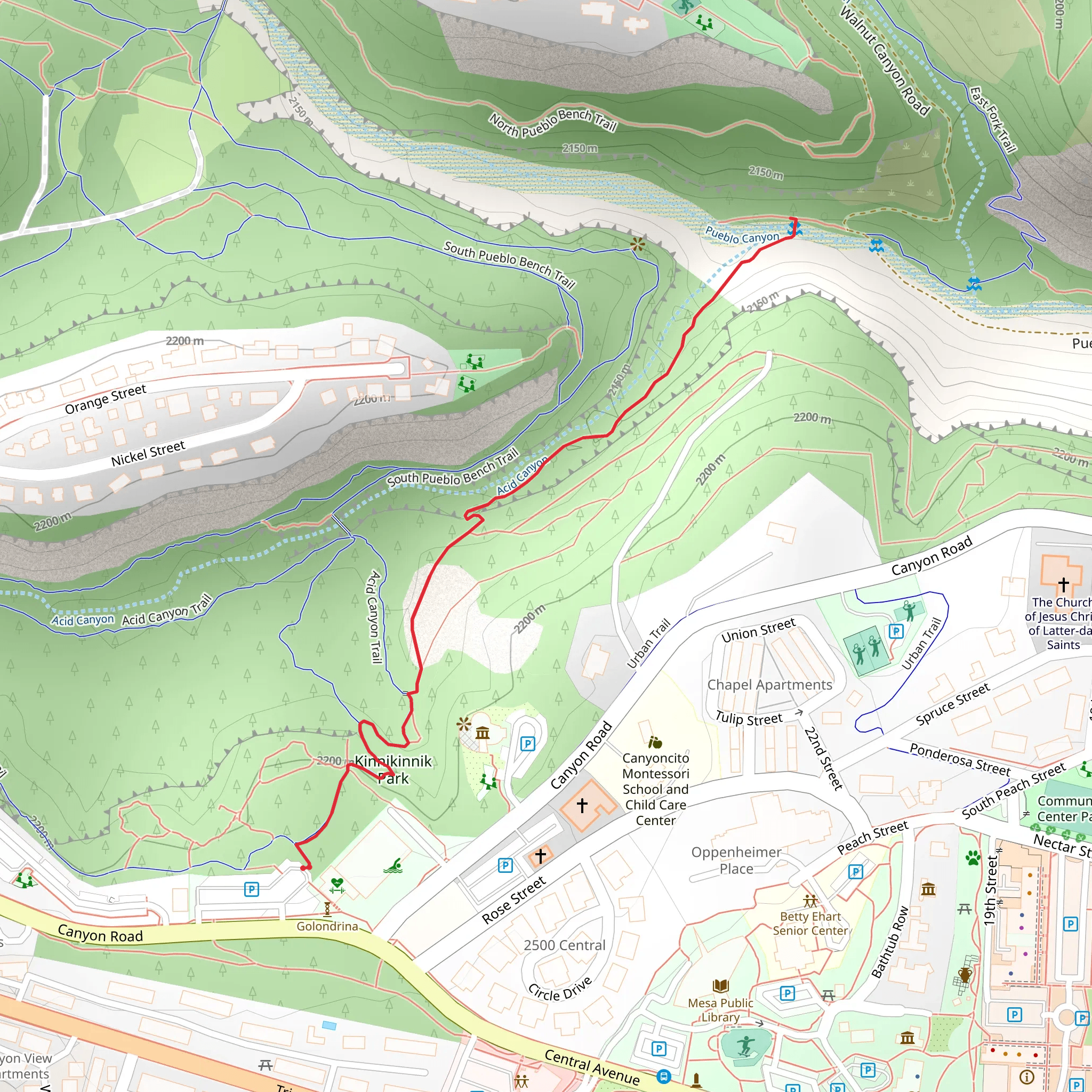 Ranch School Trail mobile static map