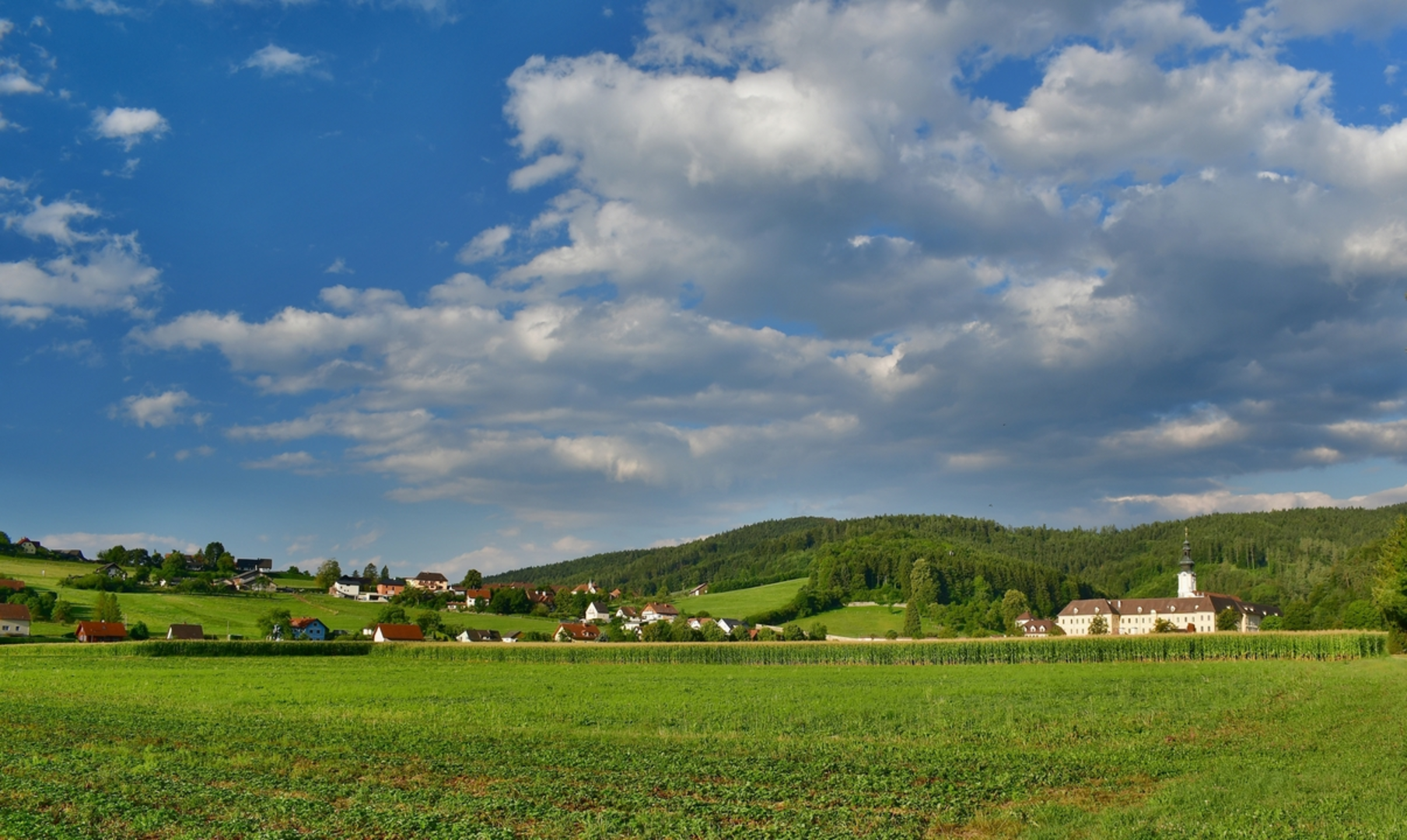 An image depicting the trail Strassengel Loop Trail and its surrounding area.