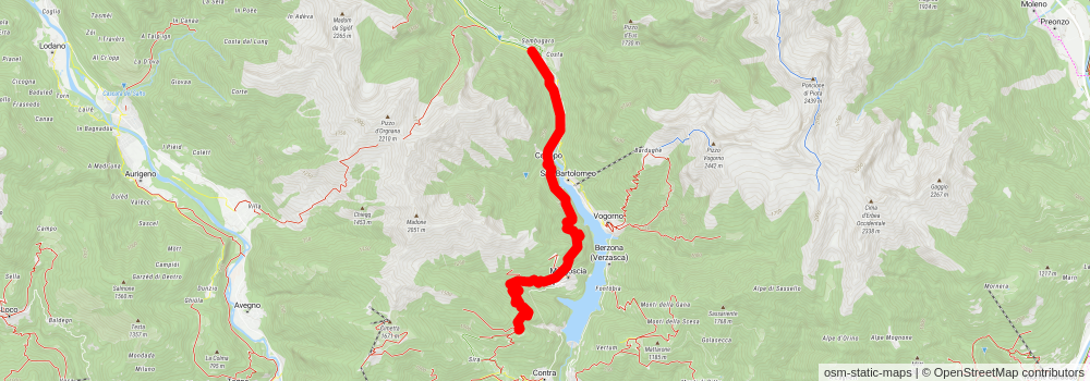 Sentiero Verzasca stage 2 Map
