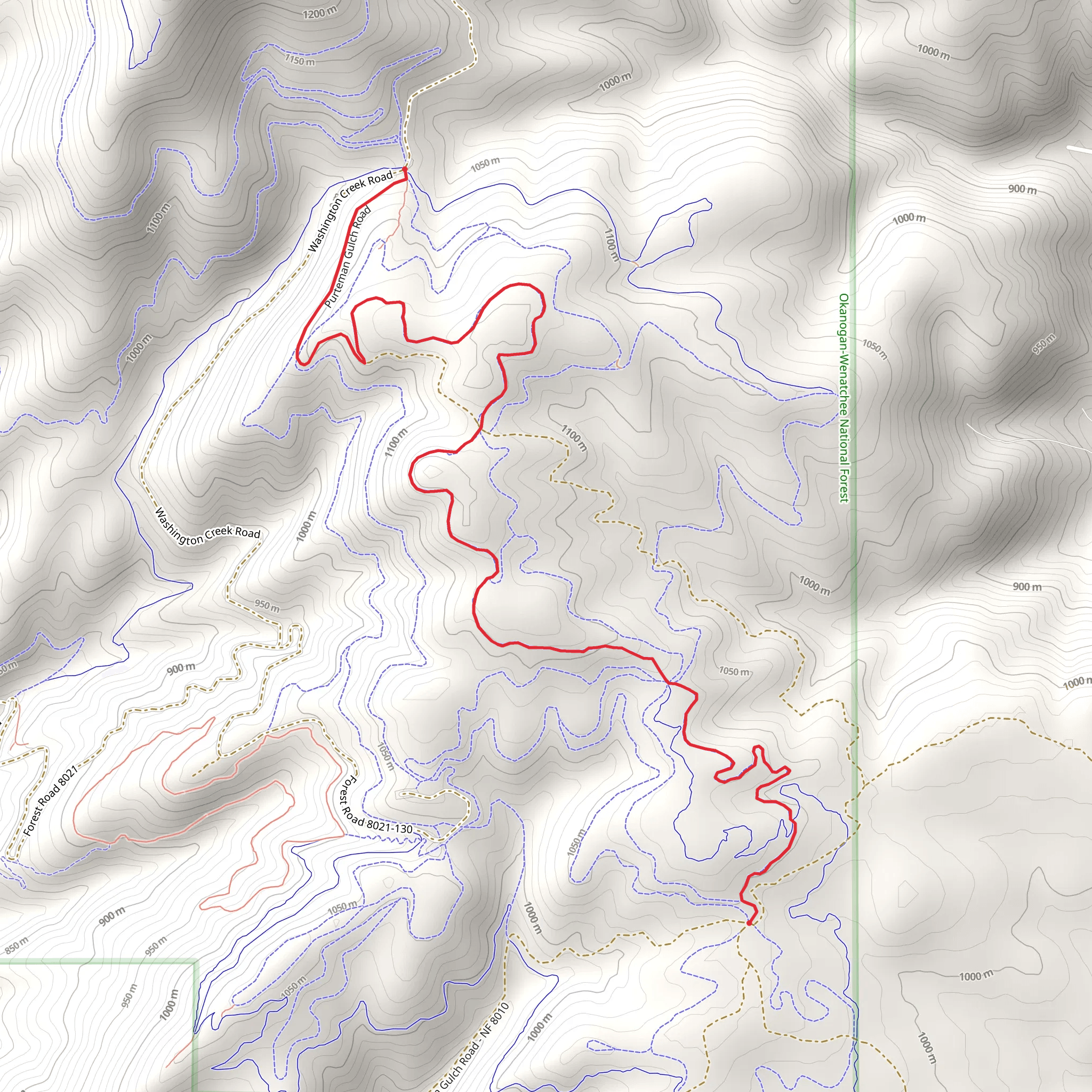 Echo Ridge Trail mobile static map