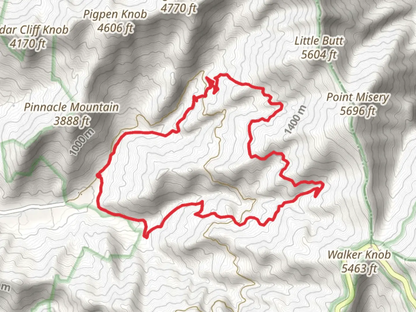 An image depicting the trail Elk Pen, Perkins and Walker Creek Loop Trail and its surrounding area.