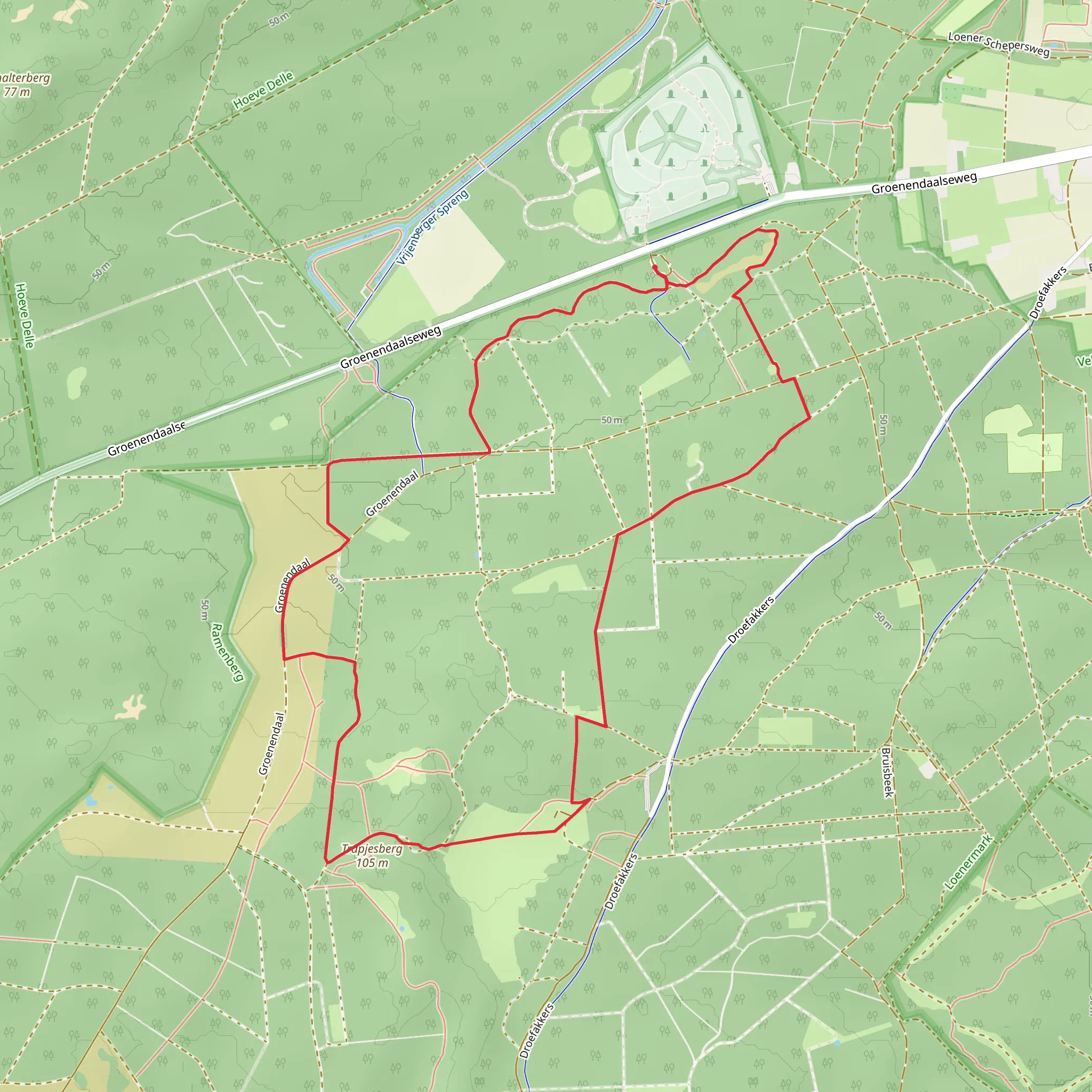 Schaaapskooi and Loenense Loop mobile static map