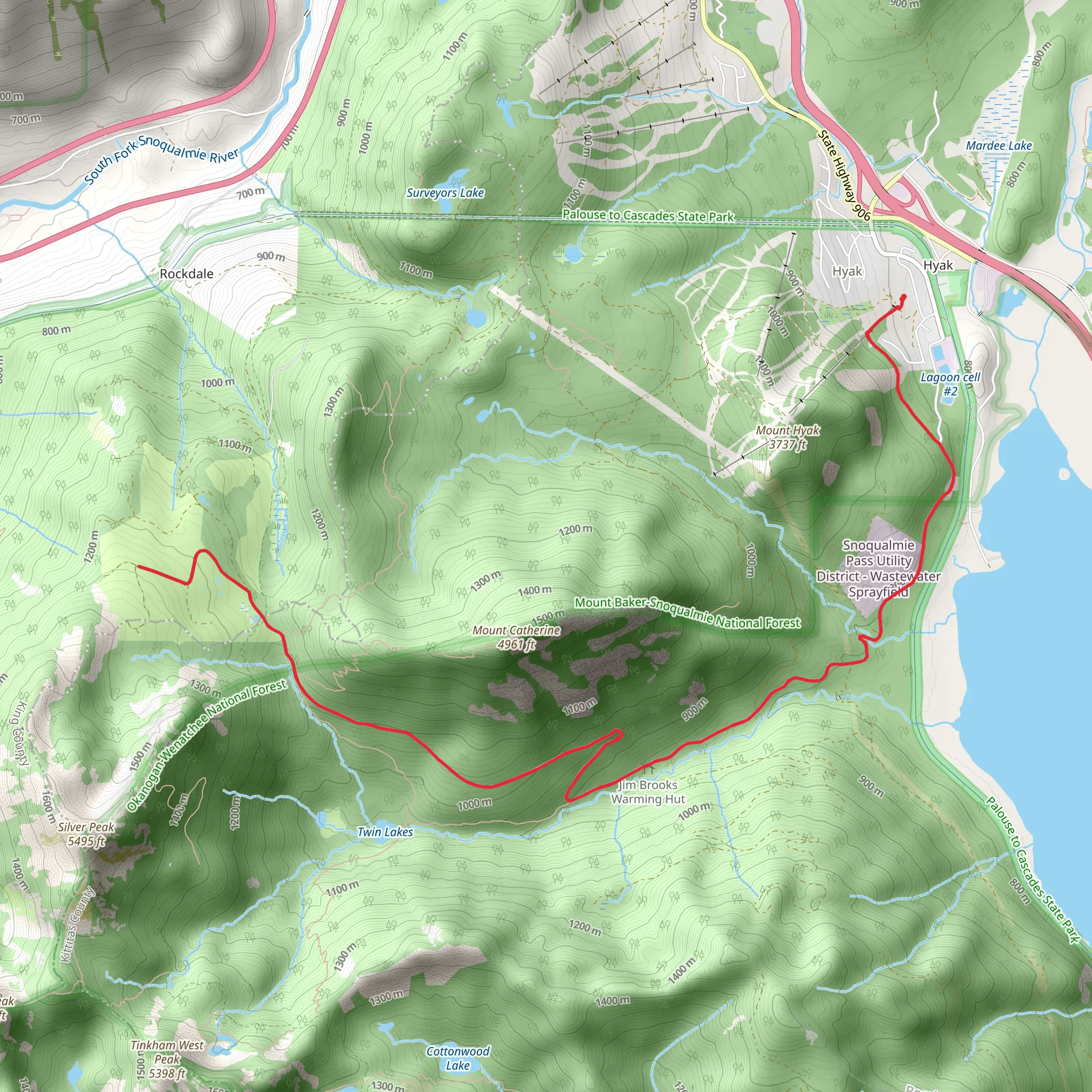 Walk to Windy Pass mobile static map