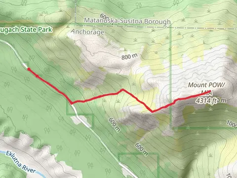 Mount POW-MIA and Gold Star Peak via Eklutna Lake Road