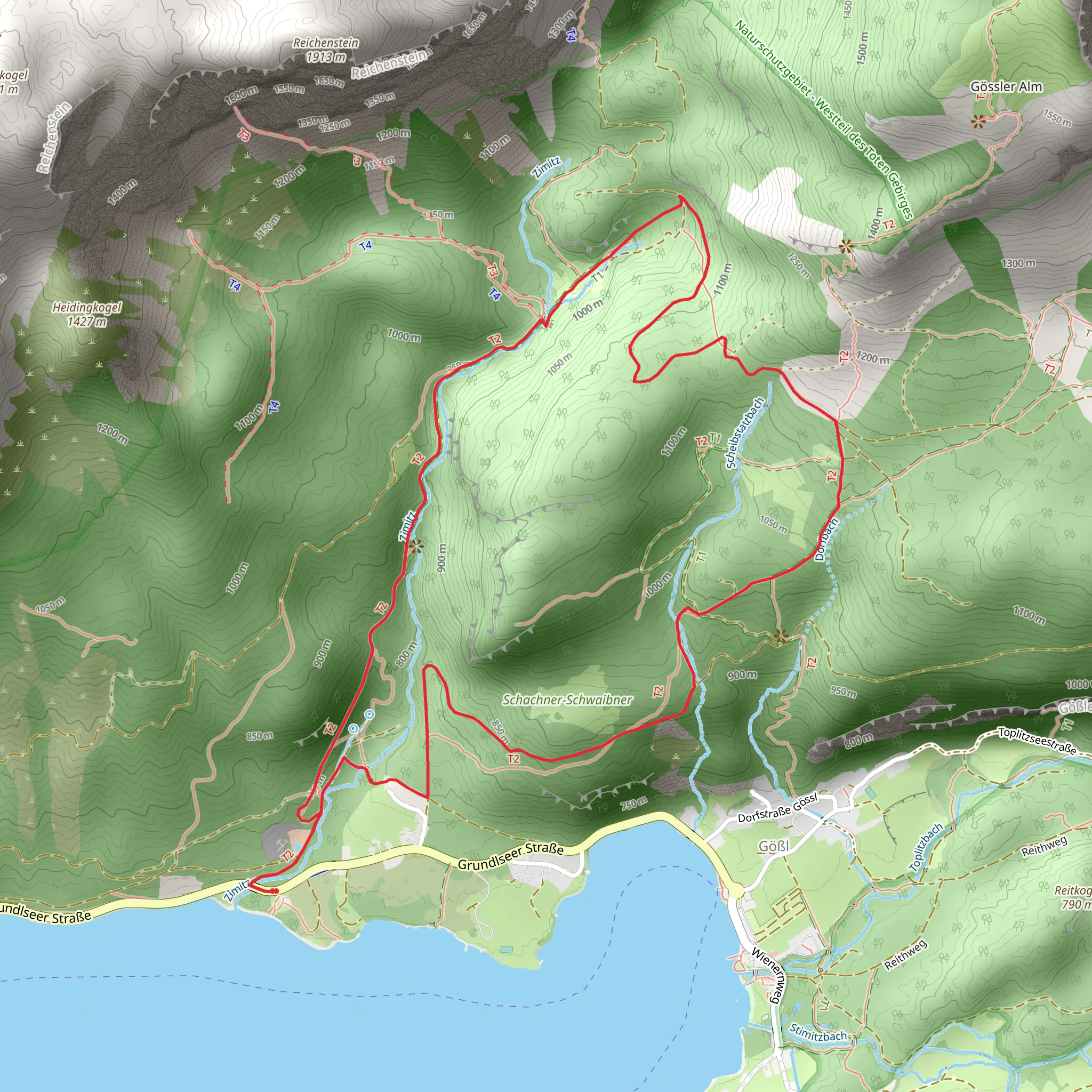 Hike to the Zimitzalm mobile static map