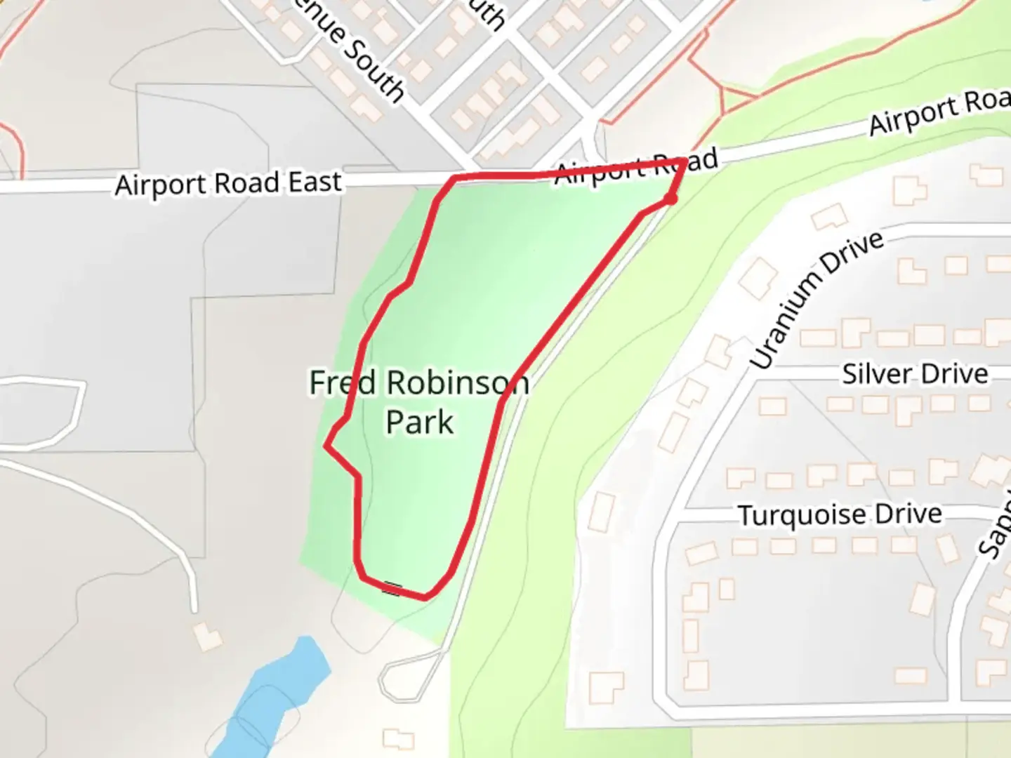 An image depicting the trail Robinson Drive Loop and its surrounding area.