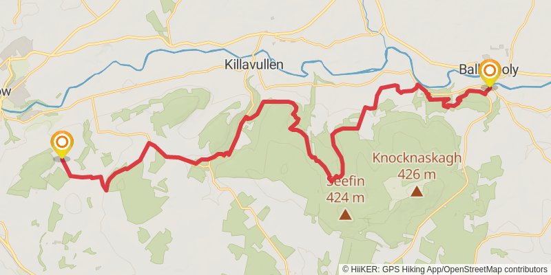 Avondhu Way stage 4 Map