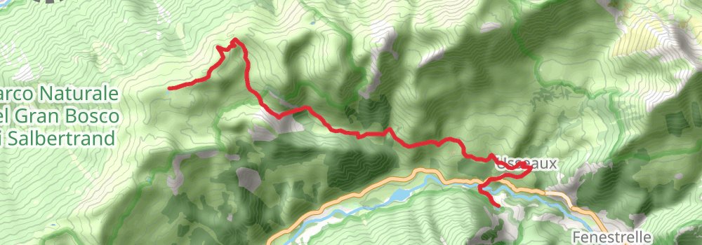 Grande Traversata delle Alpi stage 36 Map