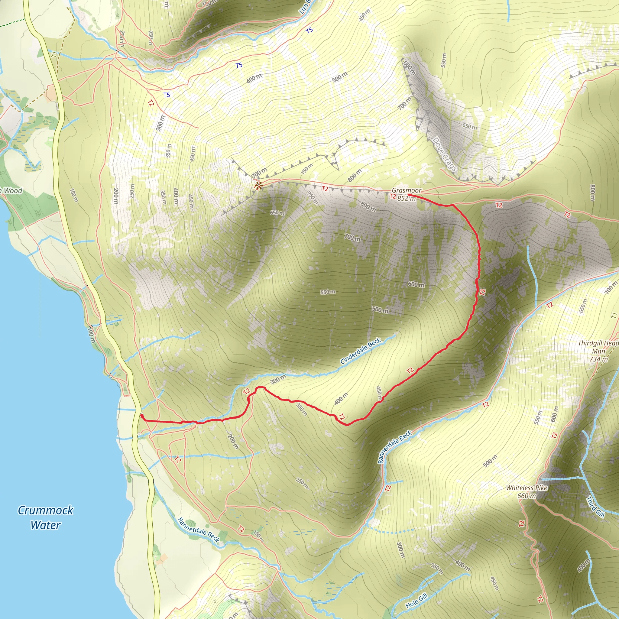 Grasmoor mobile static map