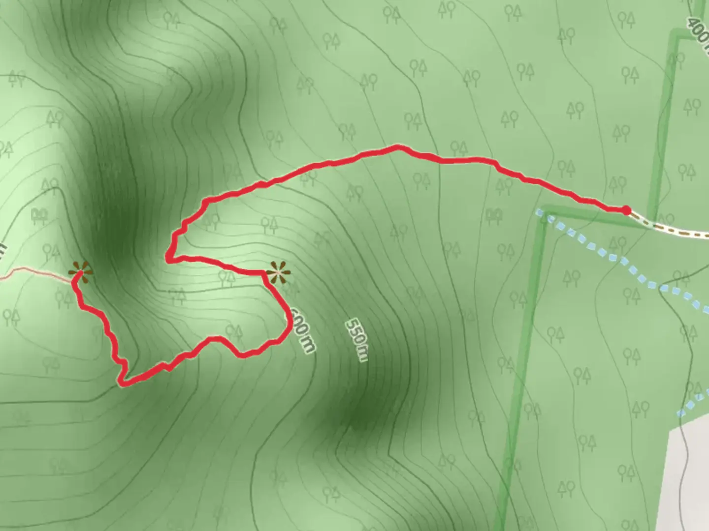 An image depicting the trail Eualdrie Track and its surrounding area.