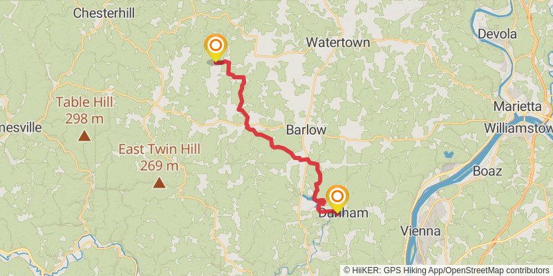 American Discovery Trail North Route stage 49 Map