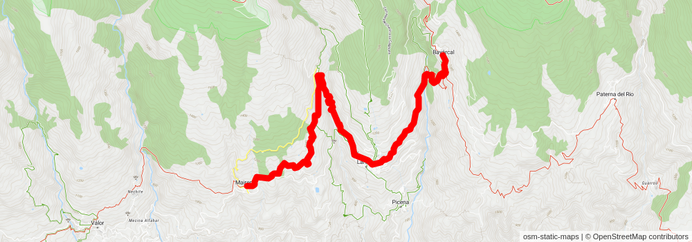 GR 7 - Andalucia stage 25 Map
