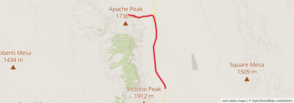 American Perimeter Trail - Texas Primary stage 10 Map