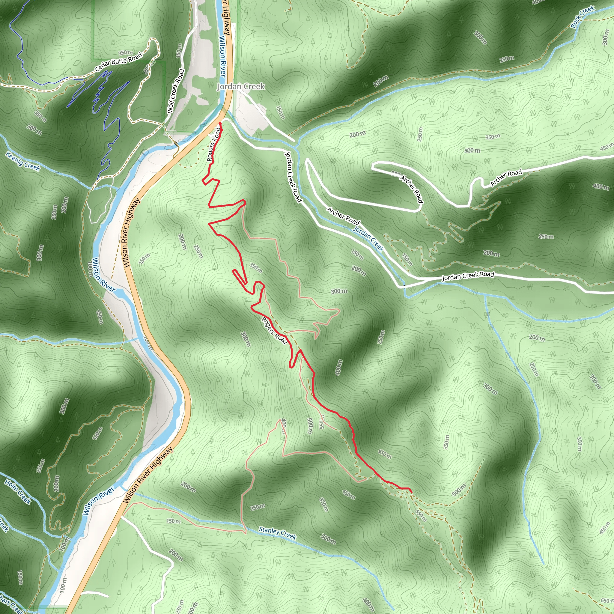 Rogers Road Walk mobile static map