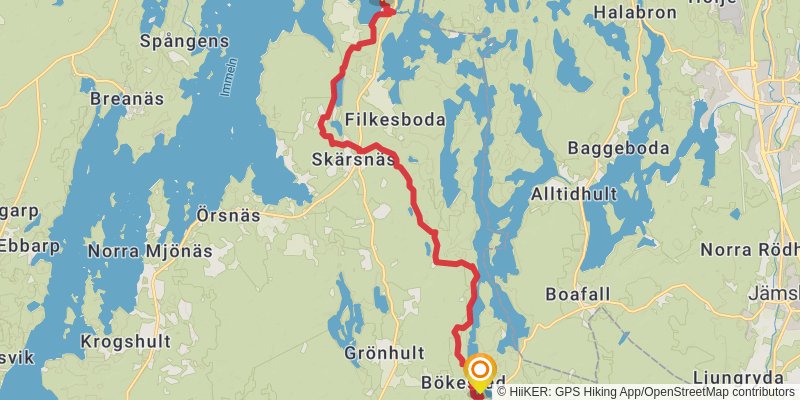 Skåneleden Trail stage 3 Map
