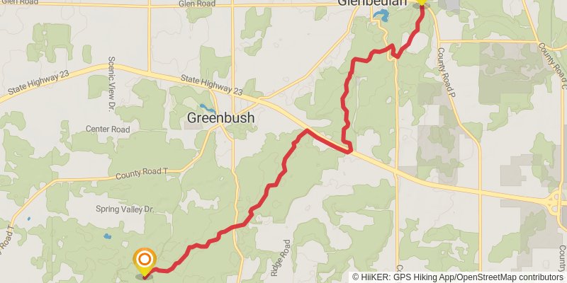 Ice Age National Scenic Trail - Kettle Moraine State Forest stage 3 Map
