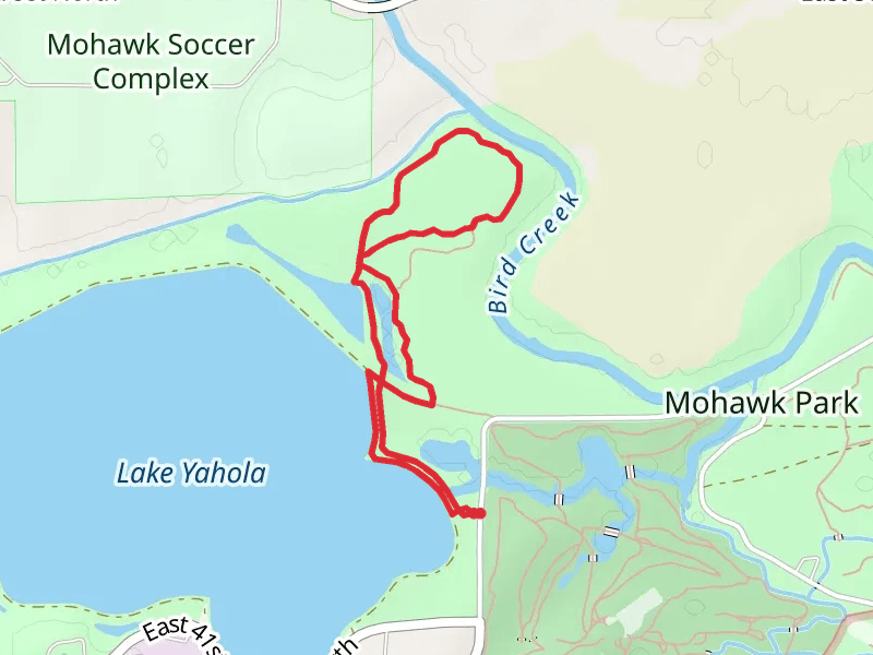 Lake Yahola East Shore Loop