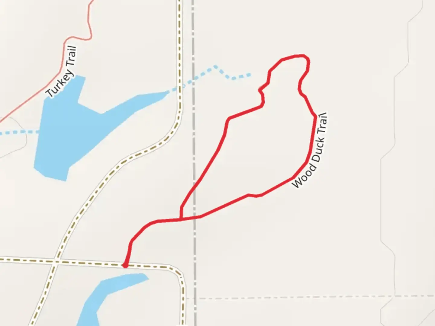 An image depicting the trail Wood Duck Loop Trail and its surrounding area.