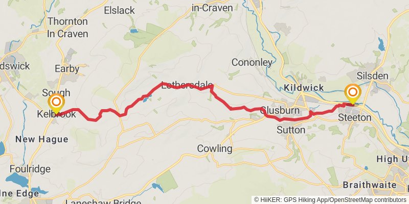 Blackpool to Bridlington - York stage 5 Map