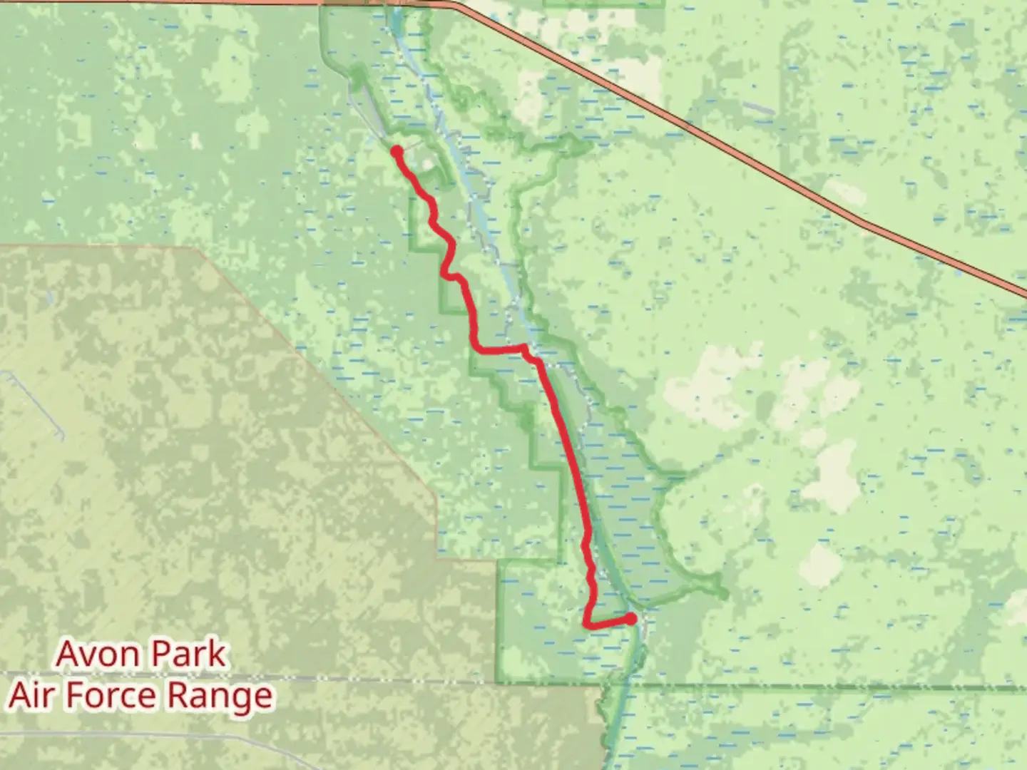 An image depicting the trail Kissimmee River and its surrounding area.