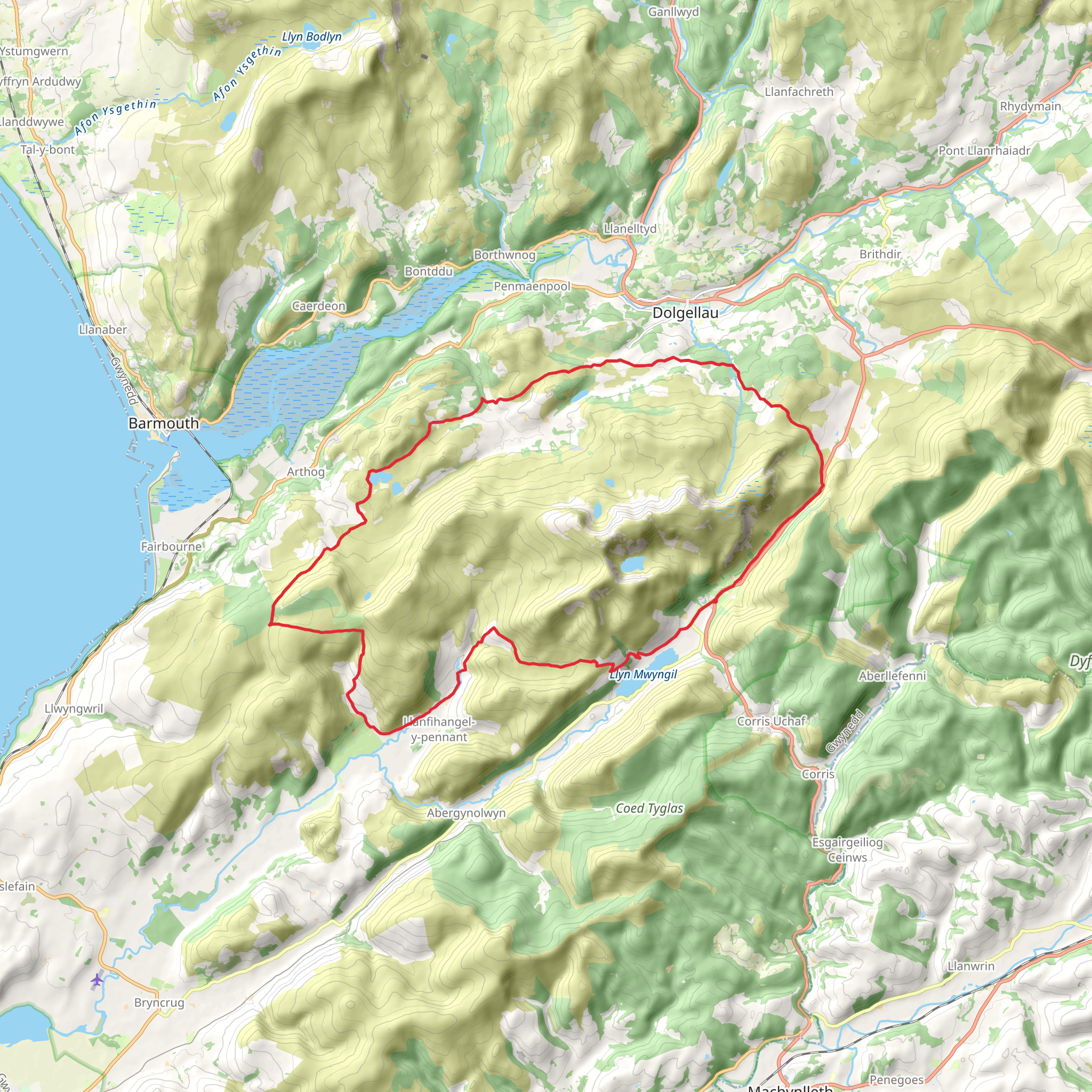 Idris Loop from Minffordd mobile static map