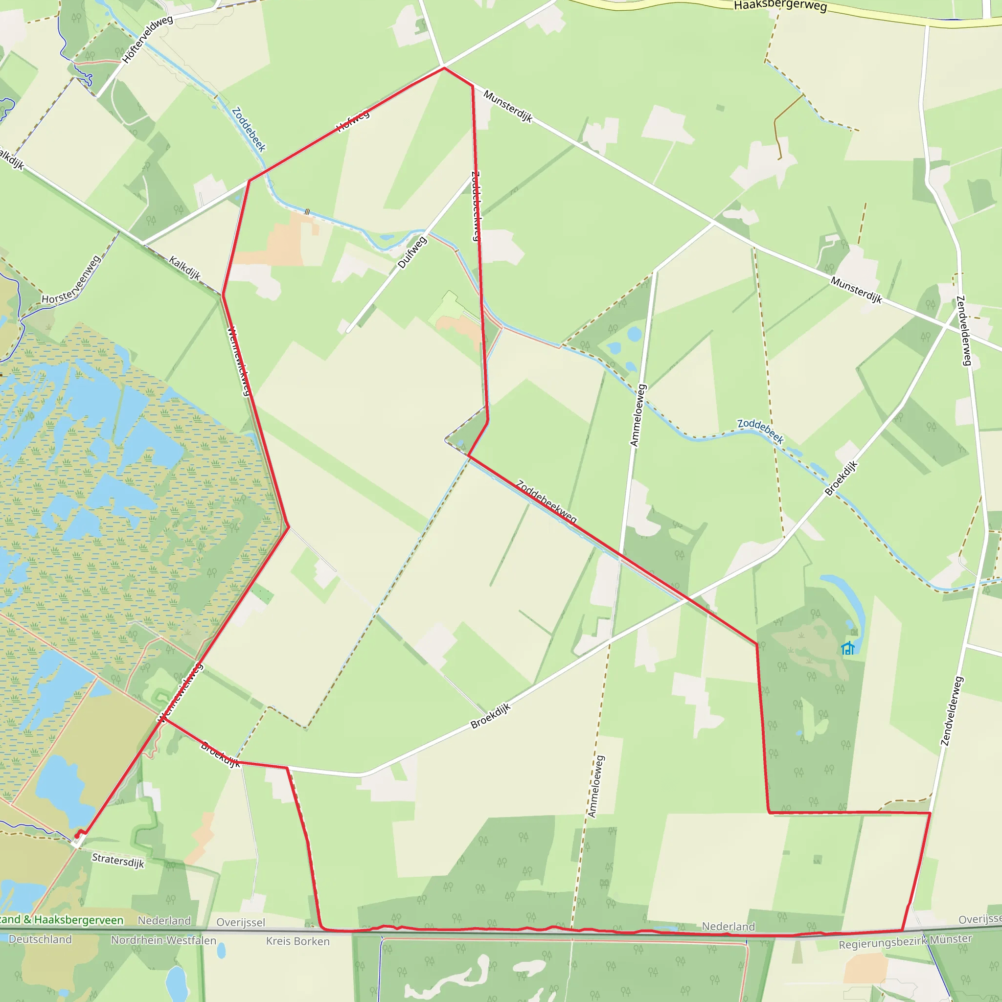 Kommiezenpad and Hof Weg Loop mobile static map