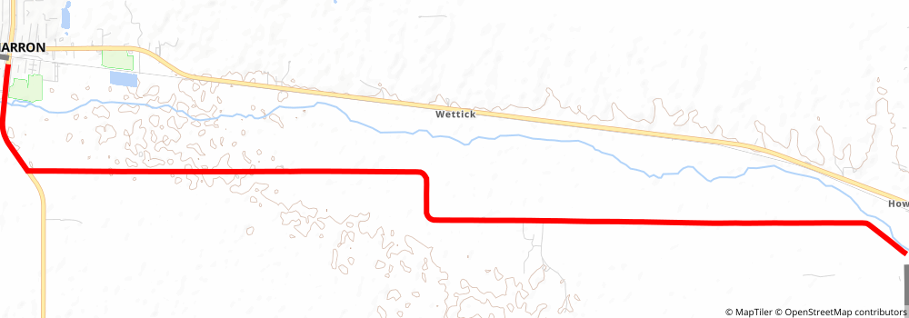 American Discovery Trail South Route stage 197 Map