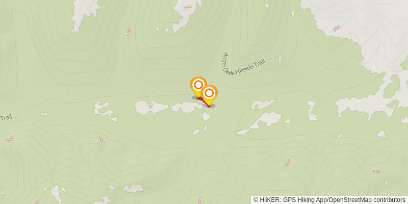 Angel Creek Hill Trail spur 1 Map